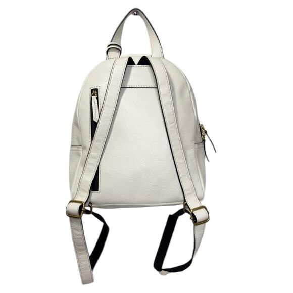 $198 NWOT FOSSIL MEGAN LEATHER MINI LILY WHITE BACKPACK - Picture 7 of 11